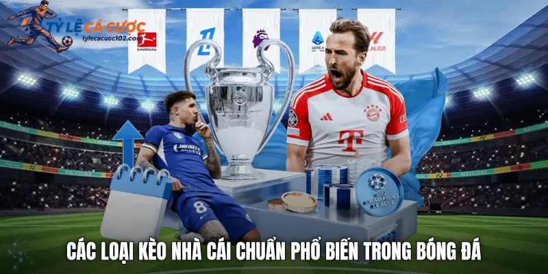 Các loại kèo nhà cái chuẩn phổ biến trong bóng đá