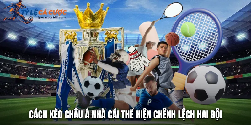 Cách kèo châu á nhà cái thể hiện chênh lệch hai đội